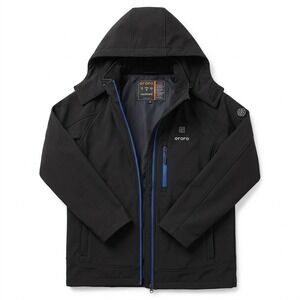 Ororo Heated Jacket Black Hooded Coat Men's Size M - NO BATTERY or CHARGER